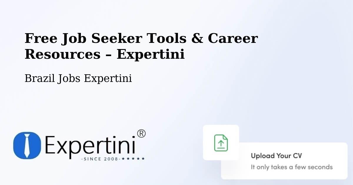 Free Job Seeker Tools & Career Resources – Mucambo - Mucambo, Brazil Jobs Expertini